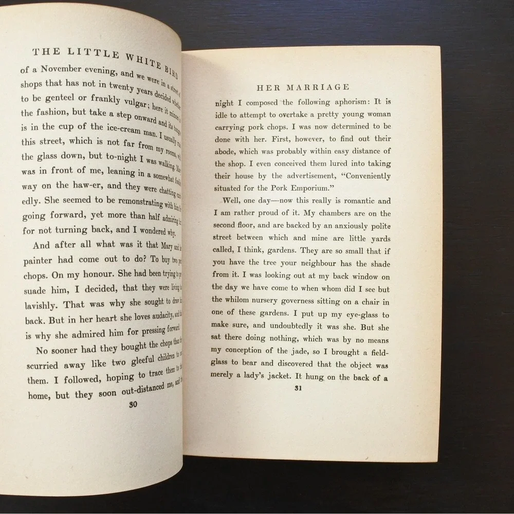 Antique First Edition 1902 The Little White Bird J. M. Barrie Dare Wright Gift